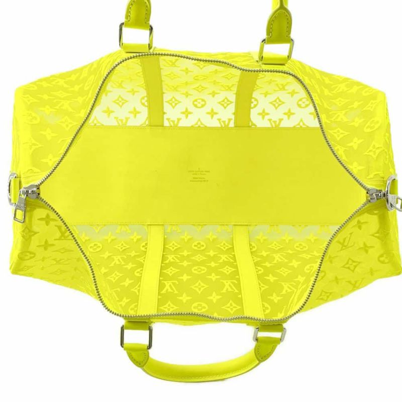 ルイヴィトン ボストンバッグ モノグラム・シースルー キーポル・バンドリエール50 M55380 2wayショルダーバッグ 旅行用