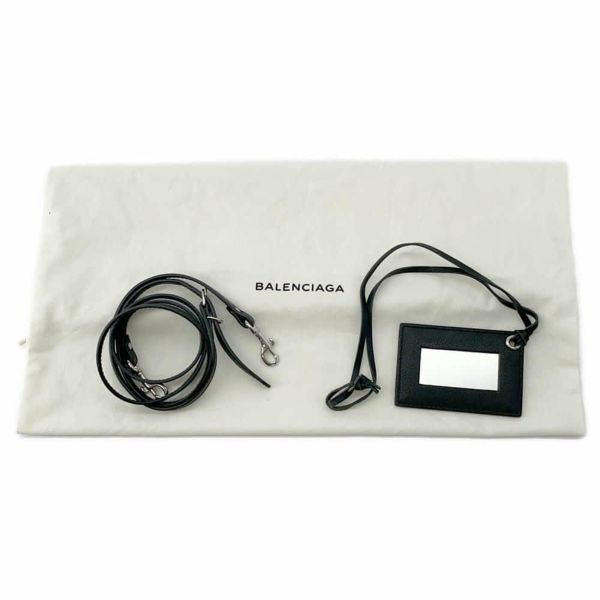 バレンシアガ ハンドバッグ ペーパー ミニ A6 レザー 370926 BALENCIAGA 2wayショルダーバッグ 黒