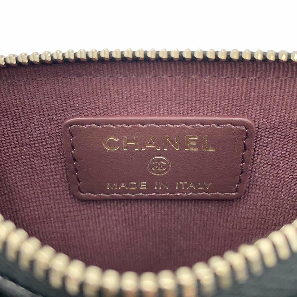 シャネル コインケース マトラッセ ココマーク クラシック ジップコインパース キャビアスキン AP2061 CHANEL 黒 財布 小銭入れ