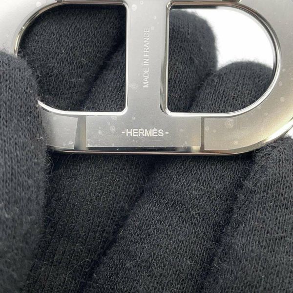 エルメス ブローチ シェーヌダンクル エタン/シルバー金具 ヴォーエプソン HERMES アクセサリー