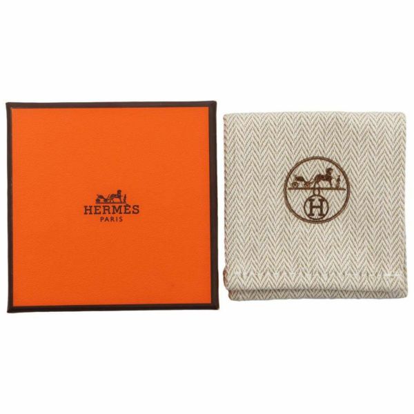 エルメス ブローチ シェーヌダンクル エタン/シルバー金具 ヴォーエプソン HERMES アクセサリー