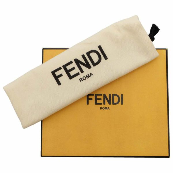 フェンディ 二つ折り財布 トリフォールド  7M0169 FENDI 財布 札入れ メンズ ネイビー