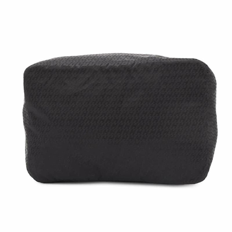 エルメス ポーチ トラベルシルク ミニ トラベルキューブ ブラック/フォーヴ/シルバー金具 シルク/バレニア B刻印 HERMES 黒