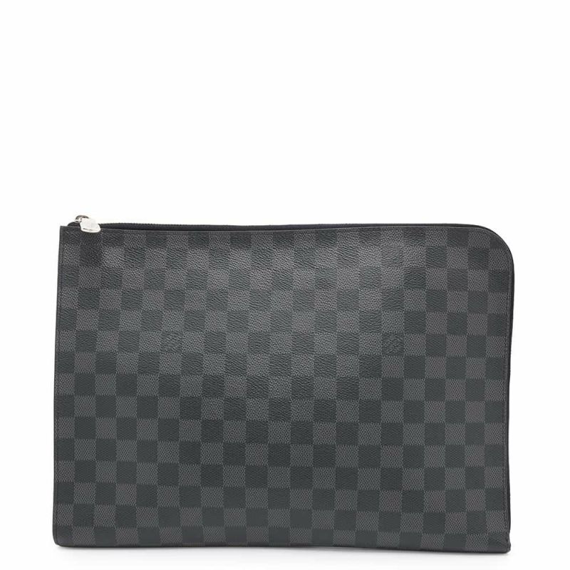 ルイヴィトン クラッチバッグ ダミエ・グラフィット ポシェット・ジュールGM N41501 LOUIS VUITTON 黒 ブラック