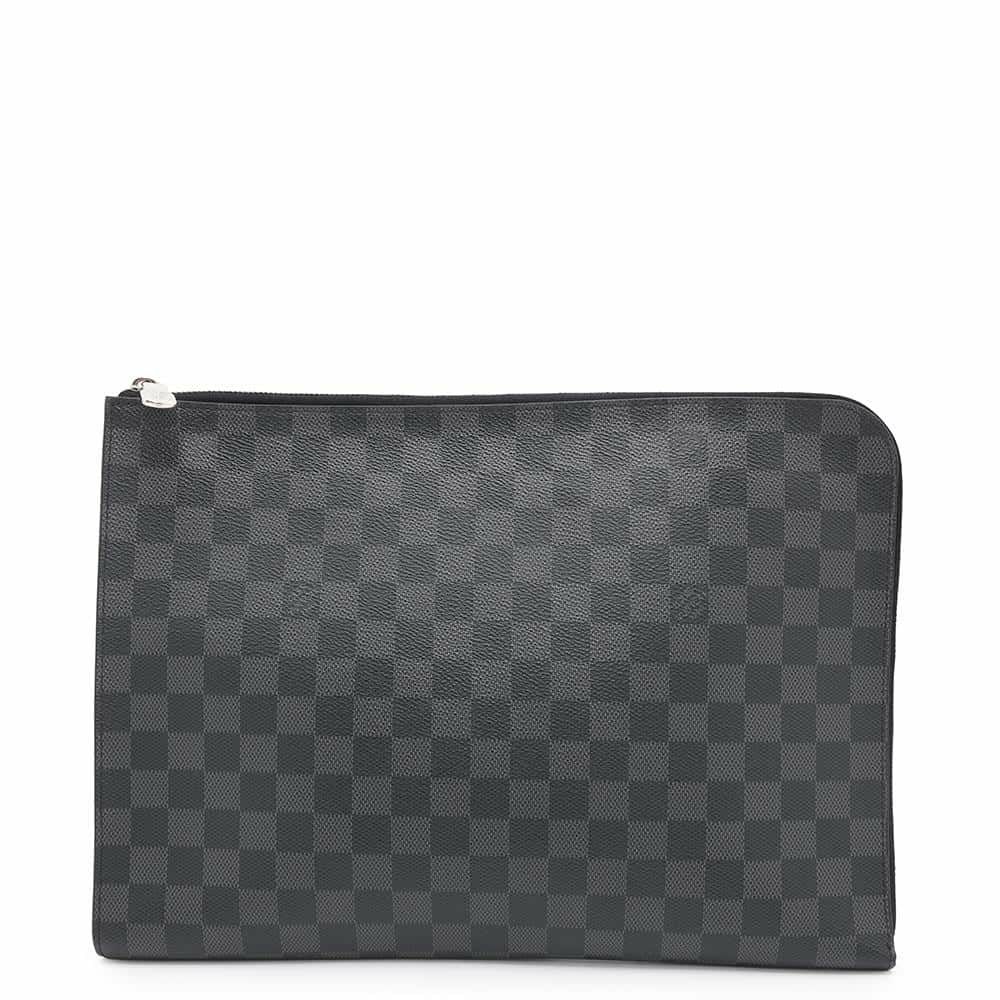 ルイヴィトン クラッチバッグ ダミエ・グラフィット ポシェット・ジュールGM N41501 LOUIS VUITTON 黒 ブラック