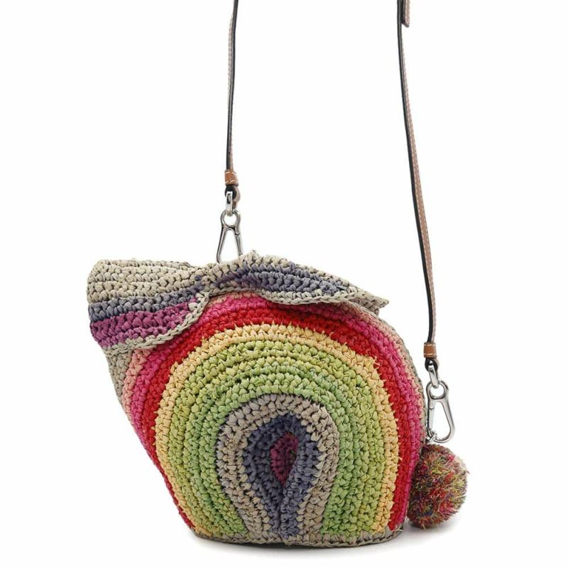 ロエベ ショルダーバッグ パウラズ バニー レインボー ミニ 130.50.T35 LOEWE バッグ ウサギ