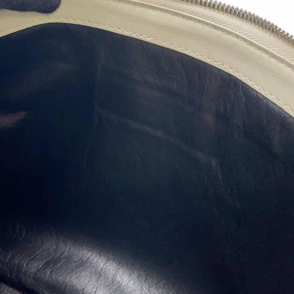 バレンシアガ クラッチバッグ ロゴ シアリング ムートン 492681 BALENCIAGA バッグ 白