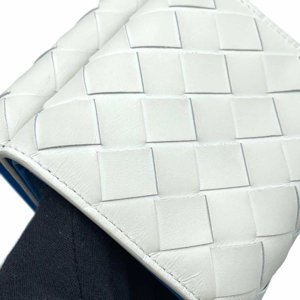 ボッテガヴェネタ 三つ折り財布 タイニー コンパクトウォレット レザー 667036 BOTTEGA VENETA 財布 白