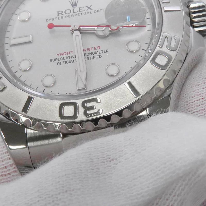 ロレックス ヨットマスター ロレジウム SS/プラチナ 116622 ROLEX 腕時計 シルバー文字盤