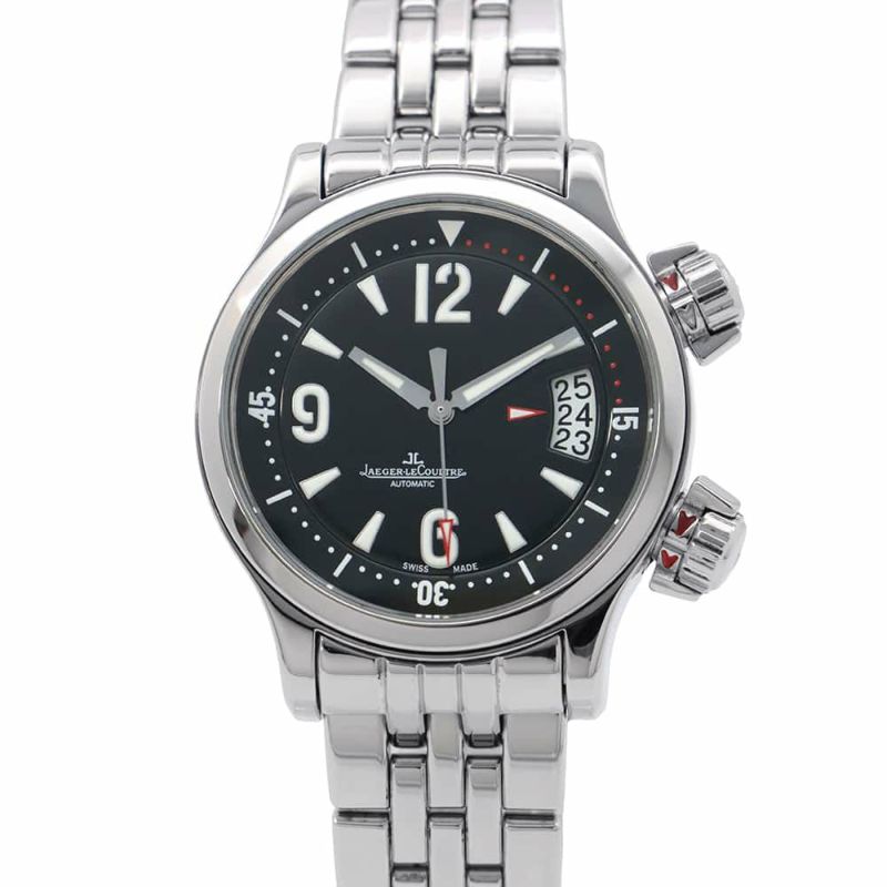 ジャガールクルト マスターコンプレッサー Q1728420/148.8.60 JAEGER-LECOULTRE 腕時計 黒文字盤