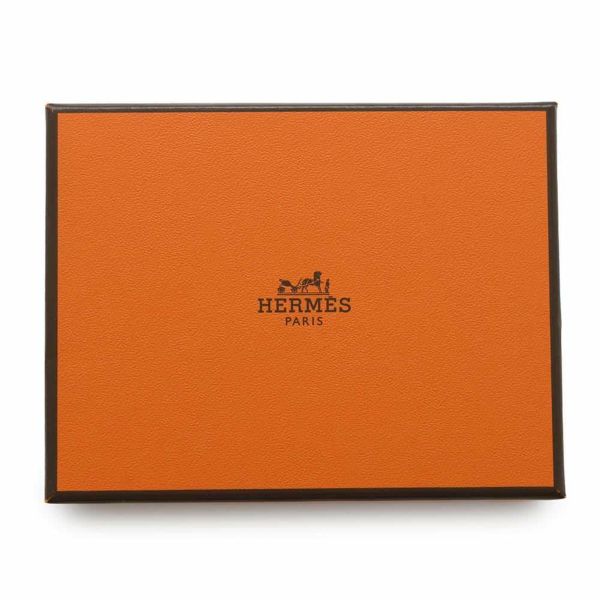 エルメス キーホルダー カルメン ウノドス ローズサクラ/ブルードマルト/シルバー金具 ラムスキン