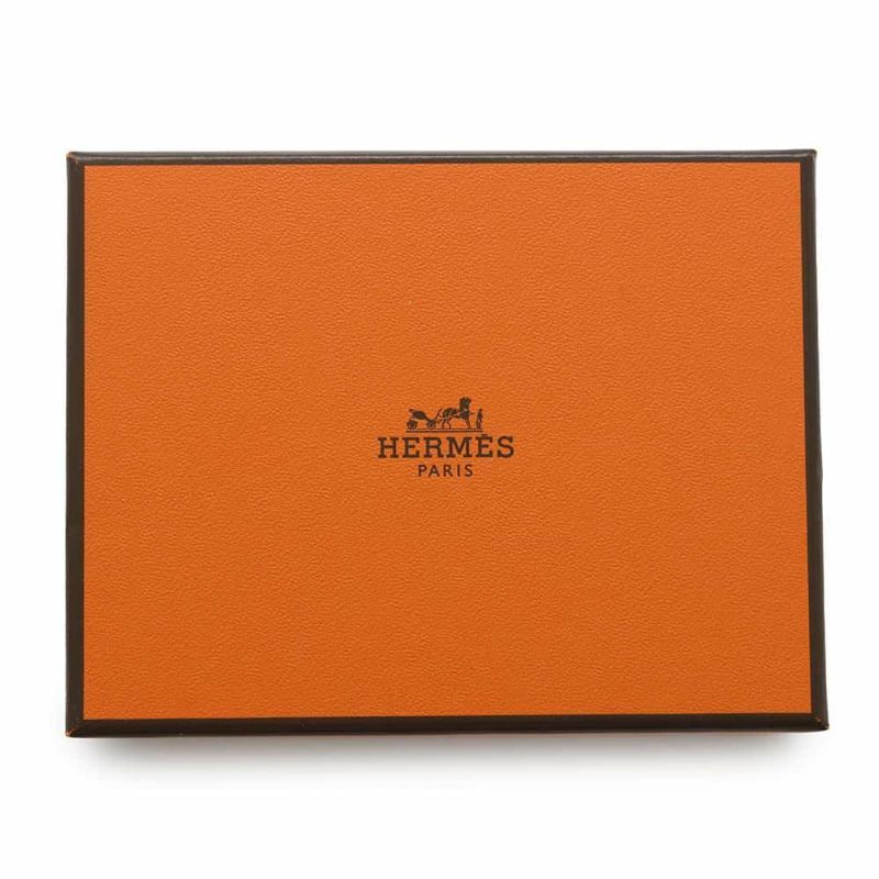 エルメス キーホルダー カルメン ウノドス ローズサクラ/ブルードマルト/シルバー金具 ラムスキン