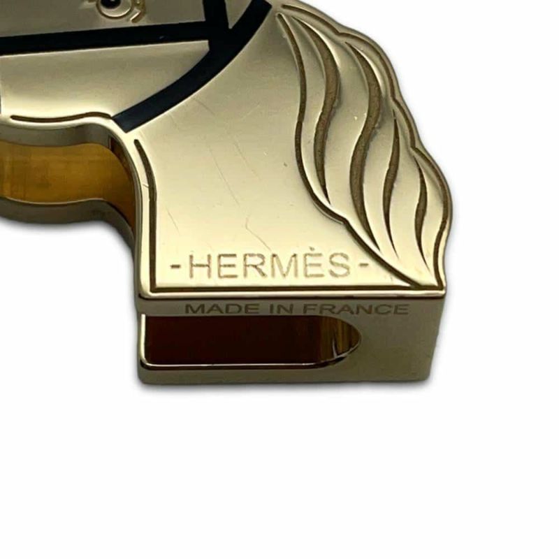 エルメス ツイリーリング カドリージュ HERMES アクセサリー スカーフリング 黒