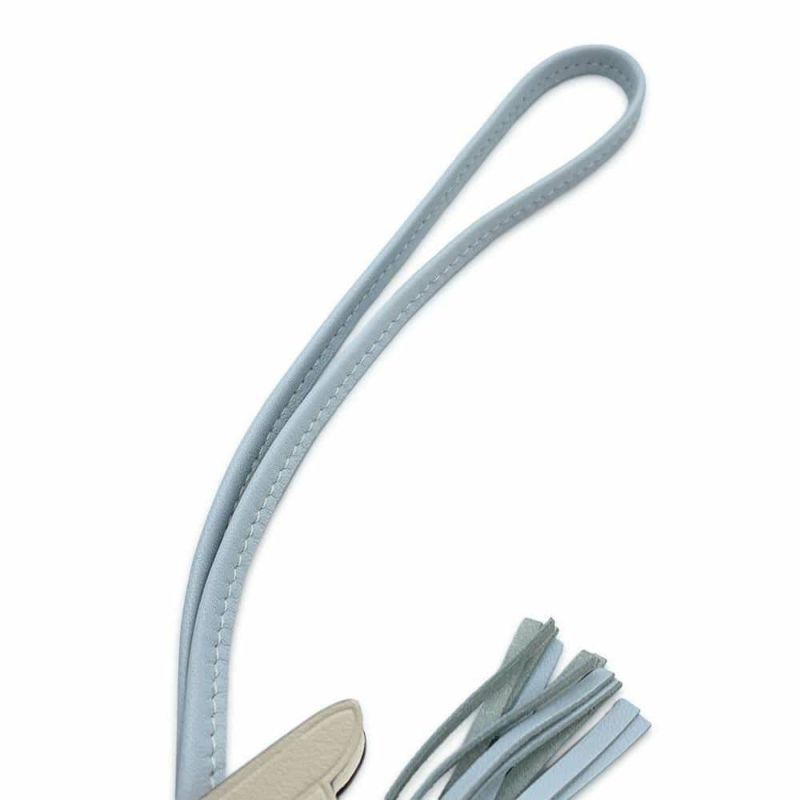 エルメス バッグチャーム ロデオPM ペガサス ジョーヌブルジョン/ブルーブリュム/ナタ ラムスキン Z刻印