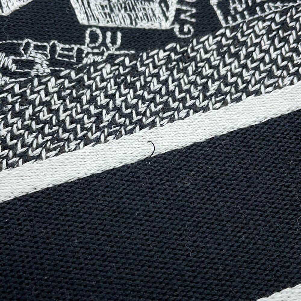 クリスチャン・ディオール トートバッグ ブックトート プラン ドゥ パリ ミディアム M1296ZOMP_M46I 黒 白