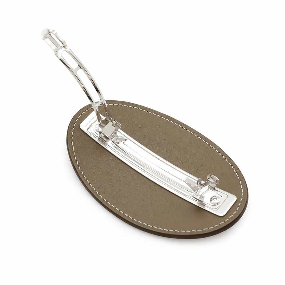 エルメス バレッタ エブリンGM エトゥープ/シルバー金具 スイフト HERMES ヘアアクセサリー ヘアクリップ