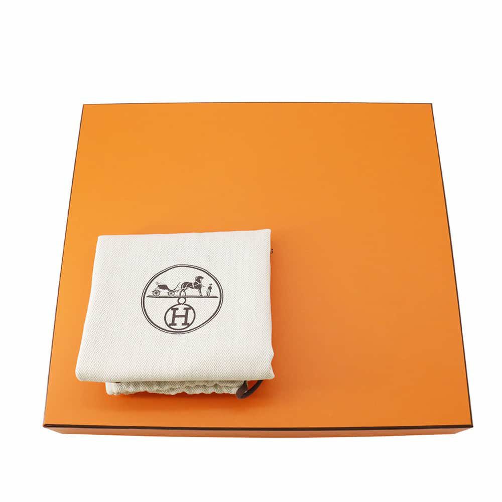 エルメス トートバッグ ガーデンパーティTPM エトゥープ/オレンジ/シルバー金具 トワルオフィシエ/ネゴンダ K刻印