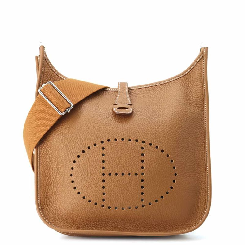 エルメス ショルダーバッグ エブリン3 PM ゴールド/シルバー金具 トリヨンクレマンス W刻印 HERMES Evelyne