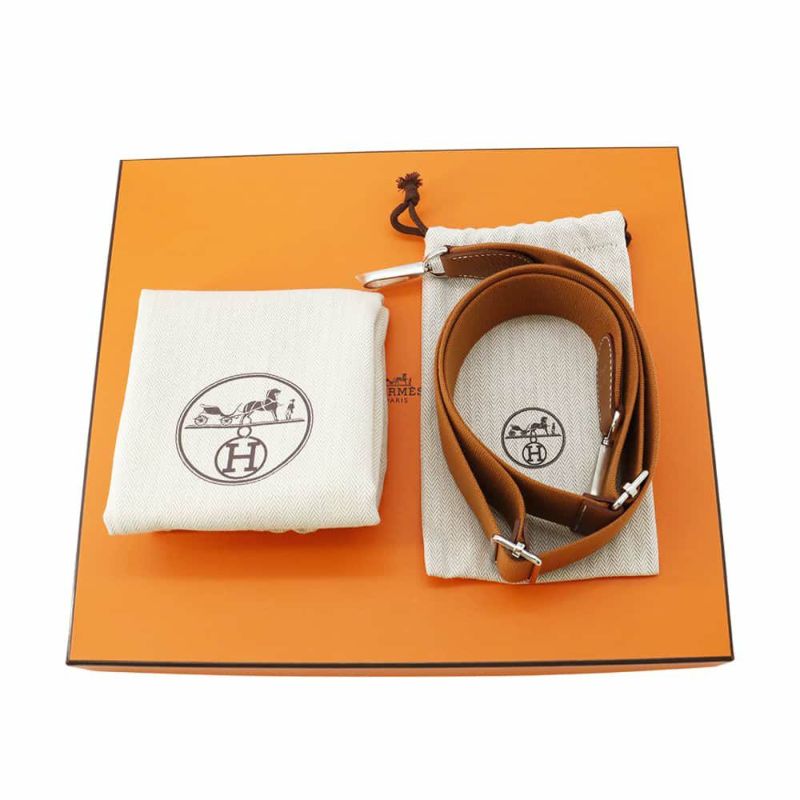 エルメス ショルダーバッグ エブリン3 PM ゴールド/シルバー金具 トリヨンクレマンス W刻印 HERMES Evelyne