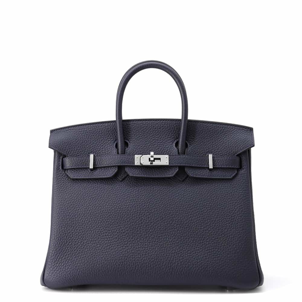 エルメス バーキン25 ブルーニュイ/シルバー金具 トゴ Z刻印 HERMES Birkin ハンドバッグ