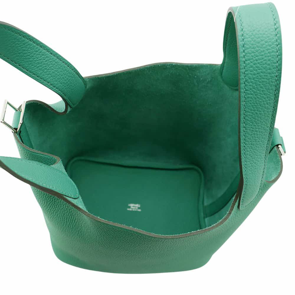 エルメス ハンドバッグ ピコタンロックPM ヴェールヴェルティゴ/シルバー金具 トリヨンモーリス U刻印