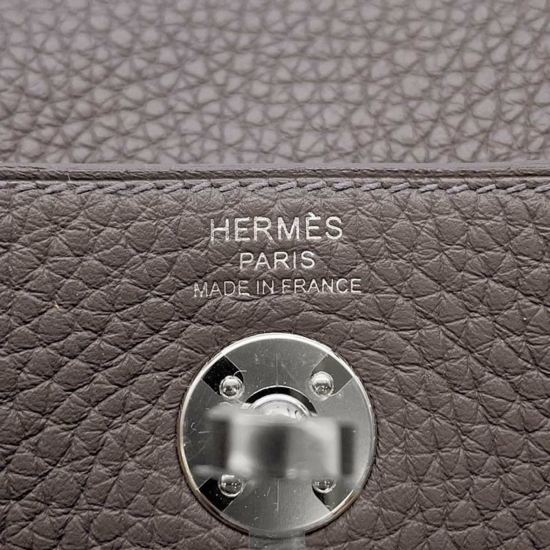エルメス リンディ ミニ グリメイヤー/シルバー金具 トリヨンクレマンス W刻印 HERMES 2wayショルダー