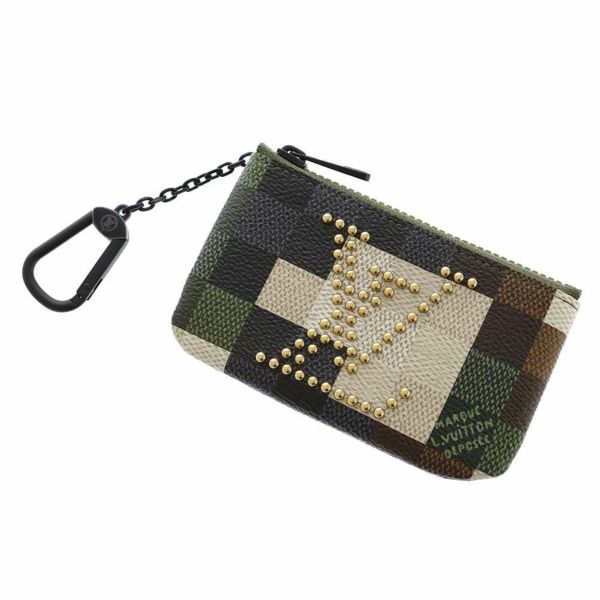 ルイヴィトン コインケース ダモフラージュ・キャンバス ポシェット・クレ M83175 LOUIS VUITTON グリーン