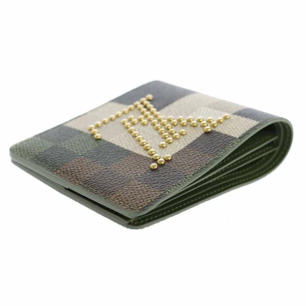 ルイヴィトン 二つ折り財布 ダモフラージュ・キャンバス ポルトフォイユ・スレンダー M83166 グリーン