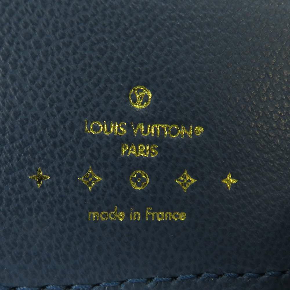 ルイヴィトン 二つ折り財布 モノグラム・デニム ポルトフォイユ・ルー  