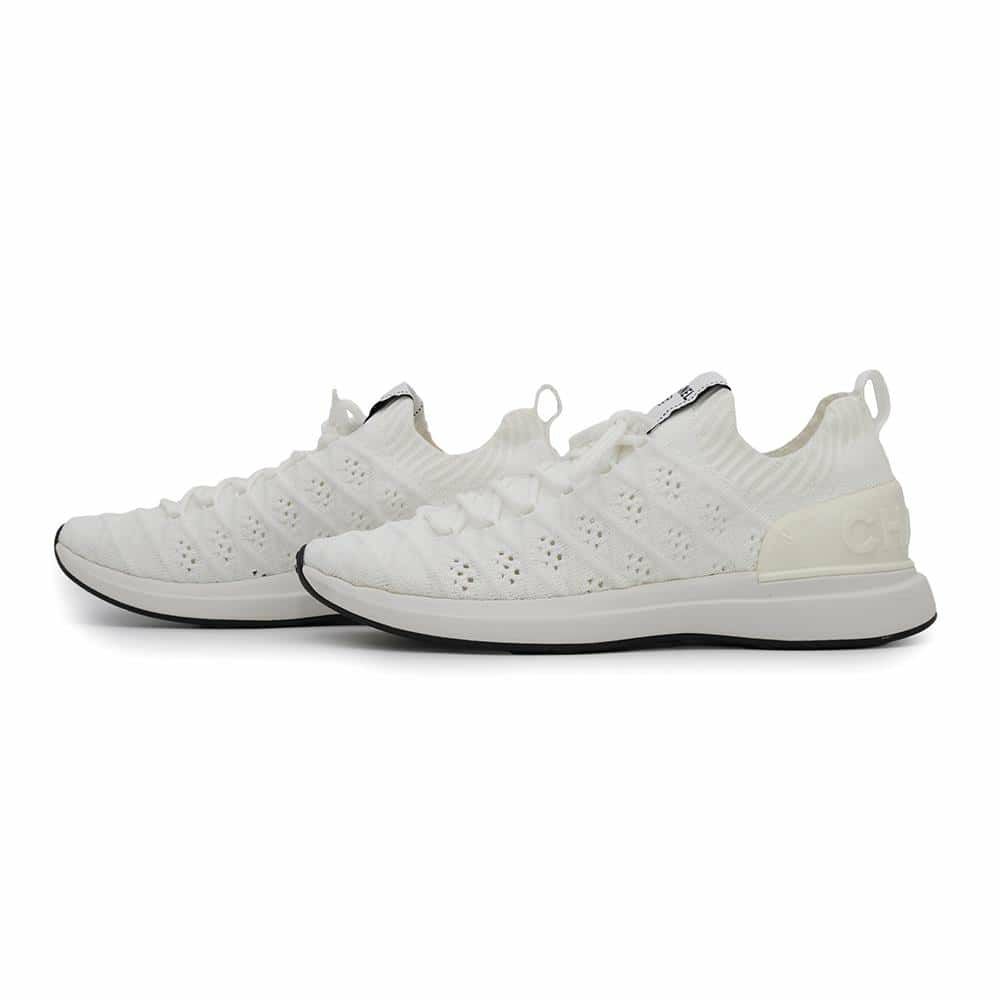 シャネル スニーカー ココマーク ニット レディースサイズ37 CHANEL 靴 白