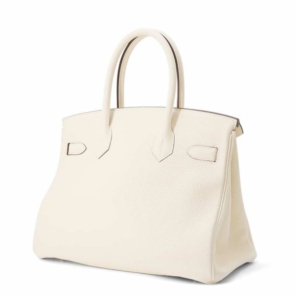 エルメス バーキン30 ナタ/シルバー金具 トリヨンクレマンス U刻印 HERMES Birkin ハンドバッグ