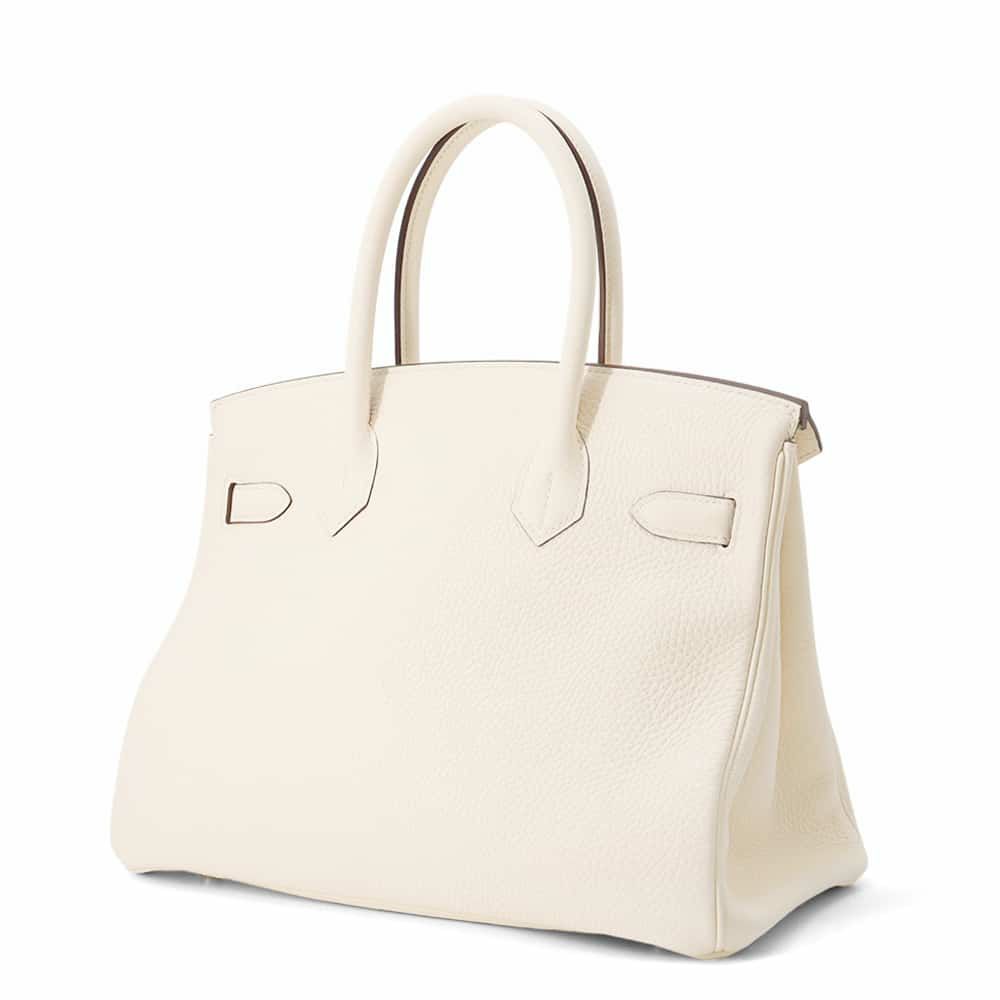 エルメス バーキン30 ナタ/シルバー金具 トリヨンクレマンス U刻印 HERMES Birkin ハンドバッグ