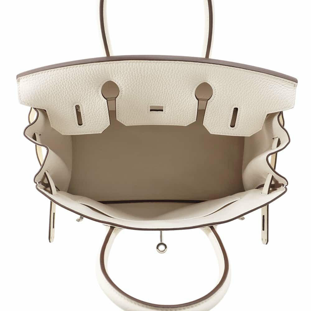 エルメス バーキン30 ナタ/シルバー金具 トリヨンクレマンス U刻印 HERMES Birkin ハンドバッグ