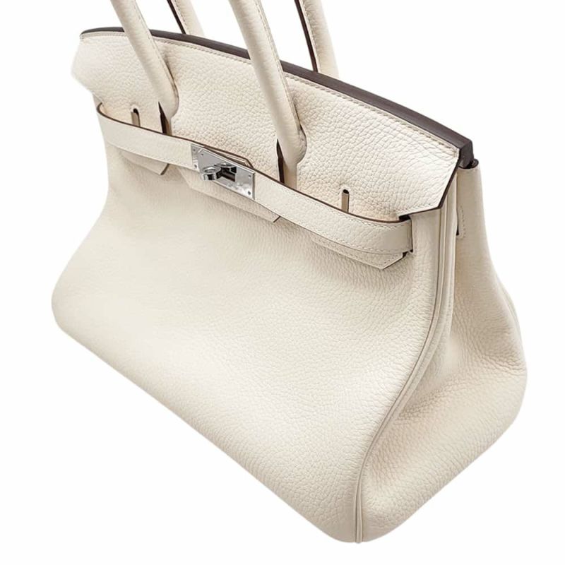 エルメス バーキン30 ナタ/シルバー金具 トリヨンクレマンス U刻印 HERMES Birkin ハンドバッグ