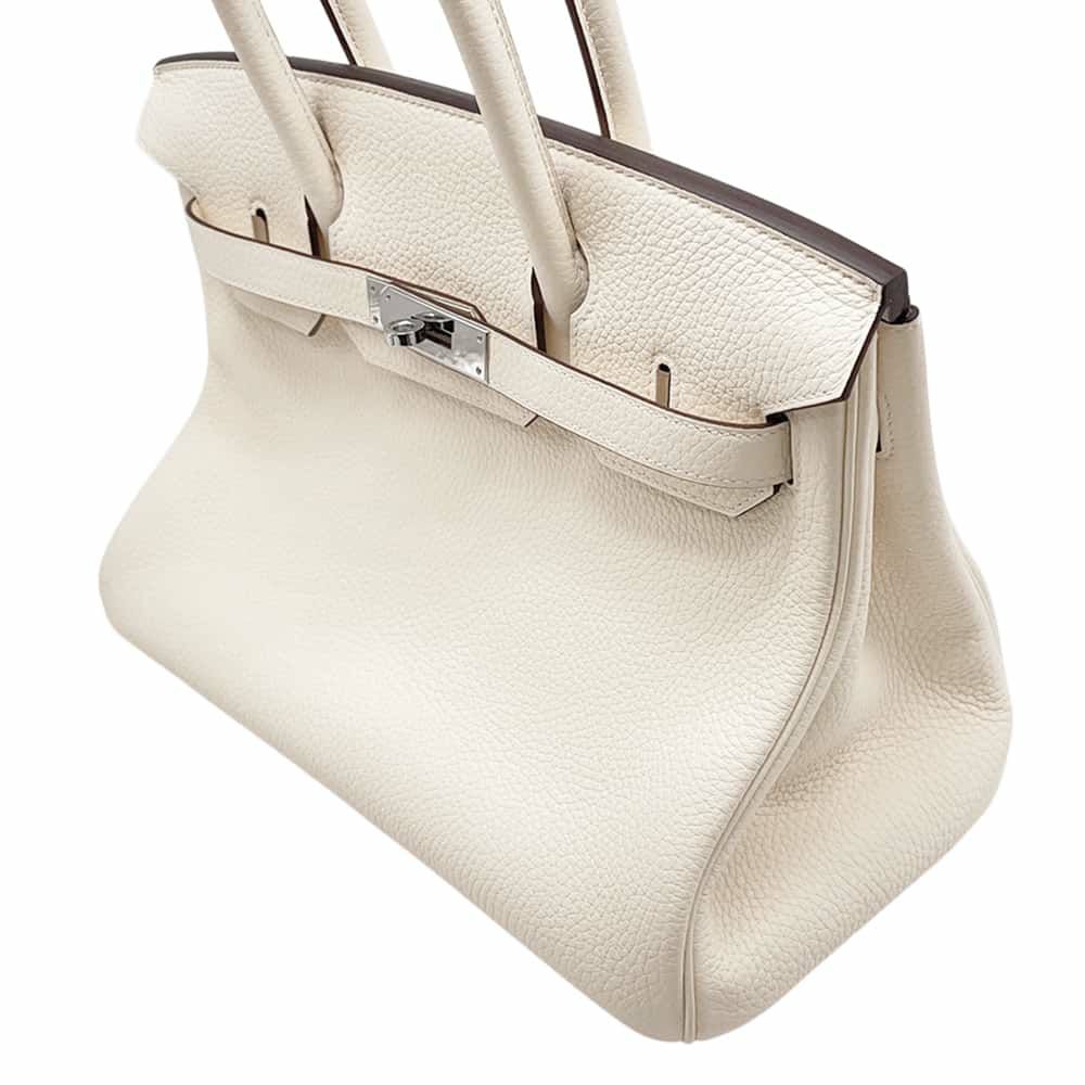 エルメス バーキン30 ナタ/シルバー金具 トリヨンクレマンス U刻印 HERMES Birkin ハンドバッグ