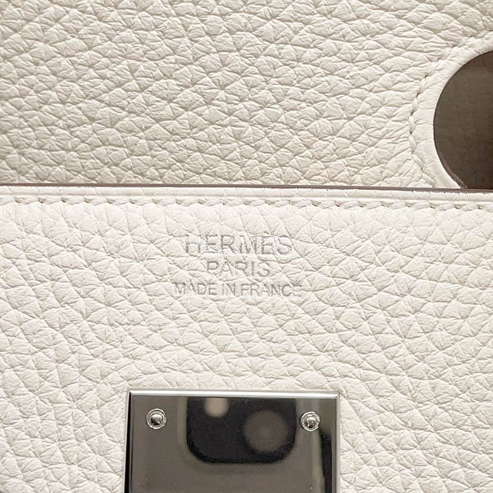 エルメス バーキン30 ナタ/シルバー金具 トリヨンクレマンス U刻印 HERMES Birkin ハンドバッグ