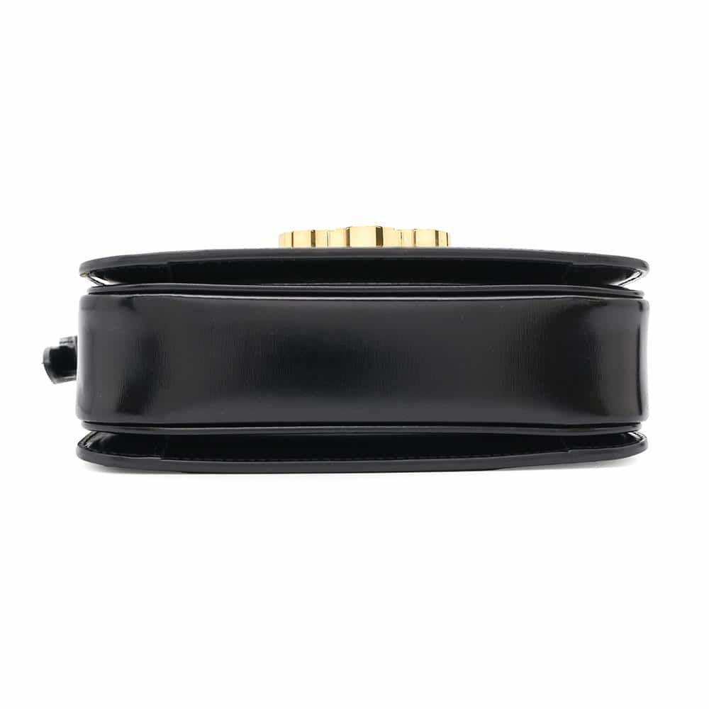 セリーヌ ショルダーバッグ ティーン トリオンフ シャイニーカーフレザー 188423 CELINE 黒