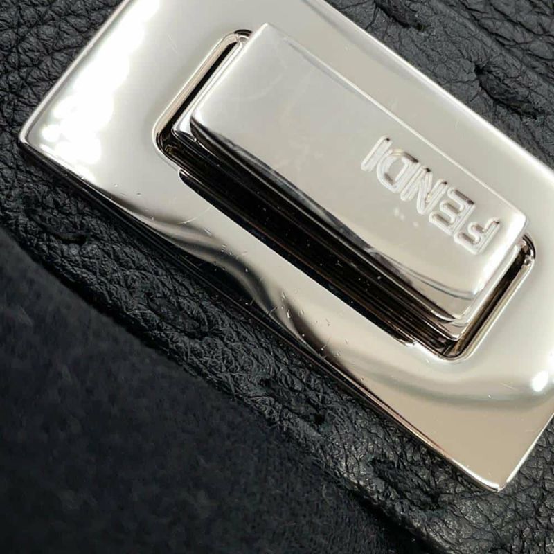 フェンディ ハンドバッグ セレリア ピーカブー アイシーユー ISEEU スモール 8BN327 2way ステッチ 黒