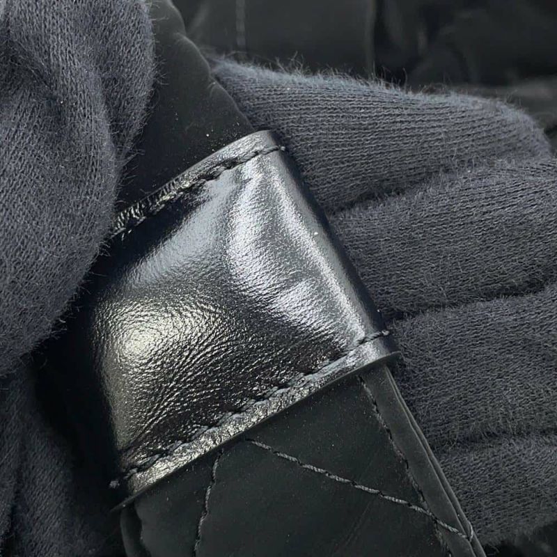 シャネル ショルダーバッグ ボウリングバッグ ココマーク ナイロン AS5054 CHANEL 黒