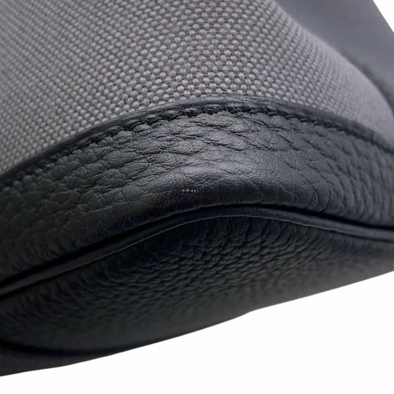 エルメス トートバッグ ガーデンパーティTPM アルドワーズ/ブラック/シルバー金具 トワルミリタリー/ネゴンダ W刻印