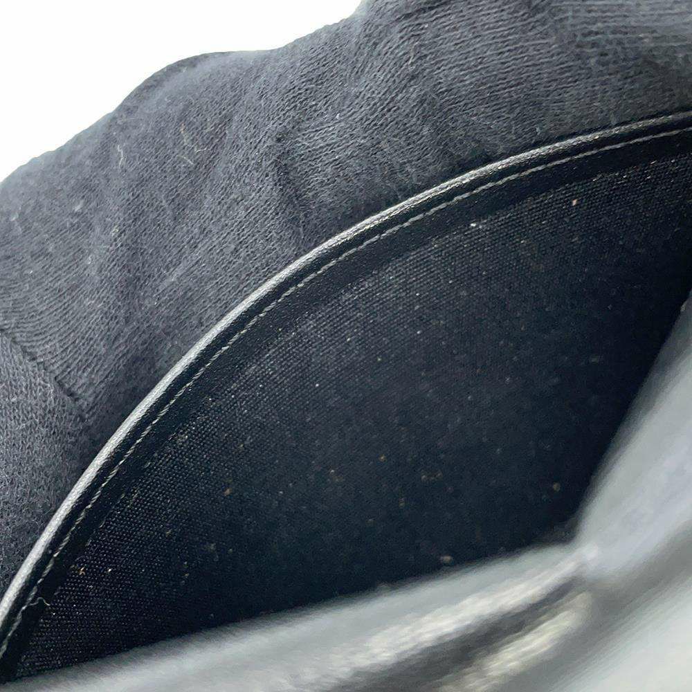 セリーヌ カードケース トリオンフ フラップ付きカードホルダー シャイニーカーフレザー 10I583 CELINE 名刺入れ 黒 財布