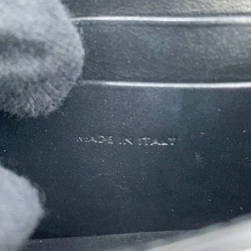 セリーヌ カードケース トリオンフ フラップ付きカードホルダー シャイニーカーフレザー 10I583 CELINE 名刺入れ 黒 財布