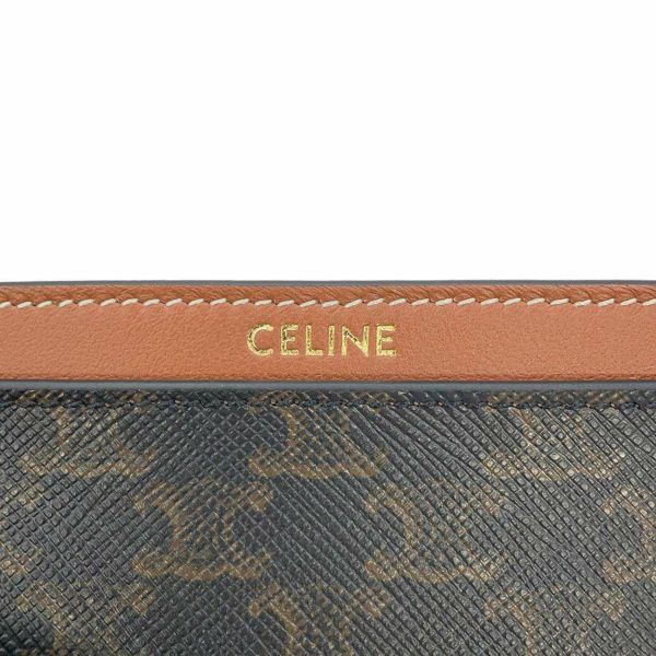 セリーヌ カードケース トリオンフ PVC 10B702 CELINE パスケース 財布 ブラウン