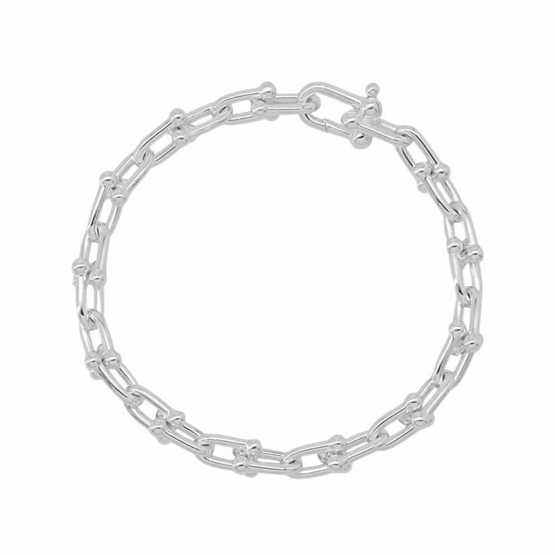 ティファニー ブレスレット ハードウェア スモール リンク SV925シルバー 60153085 Tiffany&Co. ジュエリー