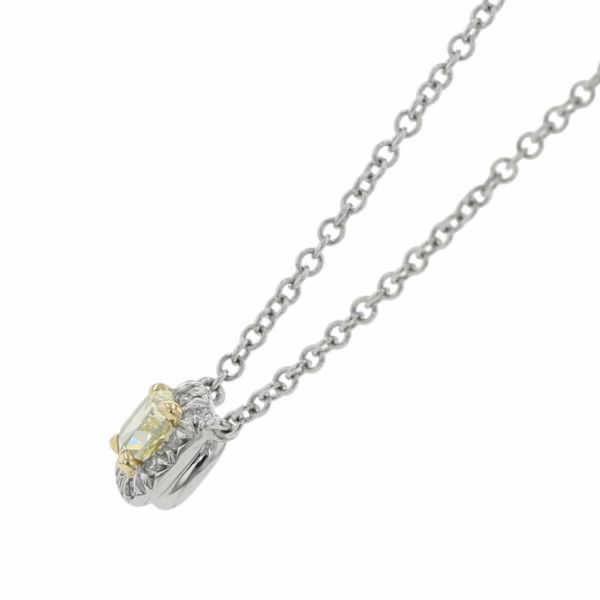 ティファニー ネックレス ソレスト イエローダイヤモンド 0.21ct Pt950プラチナ Tiffany&Co. ジュエリー 鑑定書付き