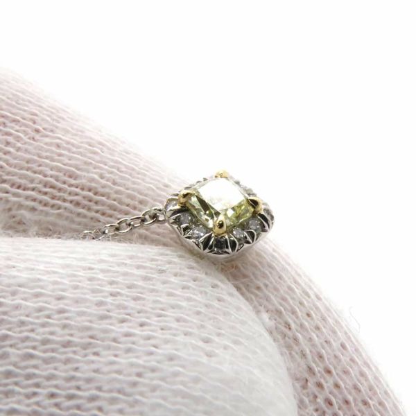 ティファニー ネックレス ソレスト イエローダイヤモンド 0.21ct Pt950プラチナ Tiffany&Co. ジュエリー 鑑定書付き