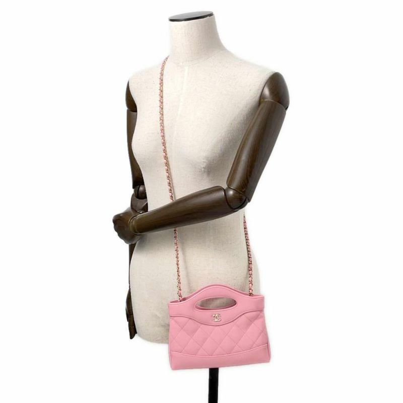 シャネル ハンドバッグ マトラッセ ココマーク 31 ミニ シャイニーカーフレザー AP3656 CHANEL 2wayチェーンショルダー