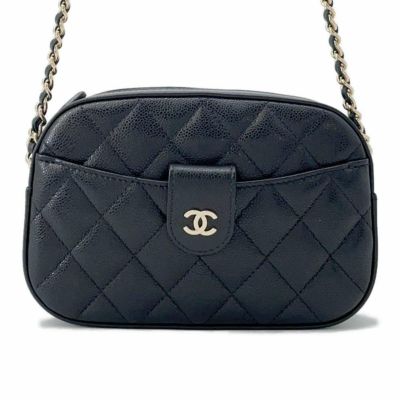 CHANEL★シャネル マトラッセチェーンショルダー Aランク シャネル チェーンショルダーバッグ ココマーク マトラッセ