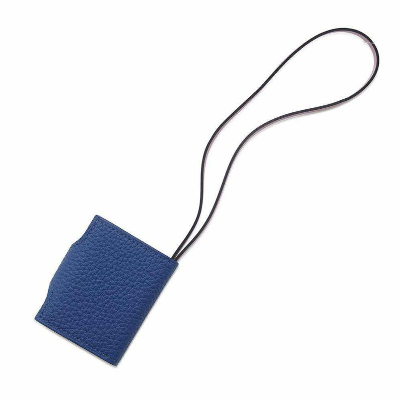 エルメス バッグチャーム ユリス ナノ ヴェルソ ブルーフランス/モーヴシルベストル トゴ/スイフト Z刻印