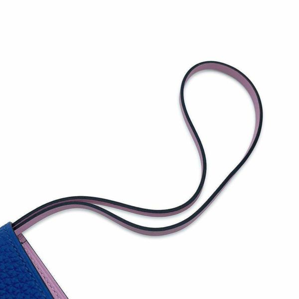 エルメス バッグチャーム ユリス ナノ ヴェルソ ブルーフランス/モーヴシルベストル トゴ/スイフト Z刻印